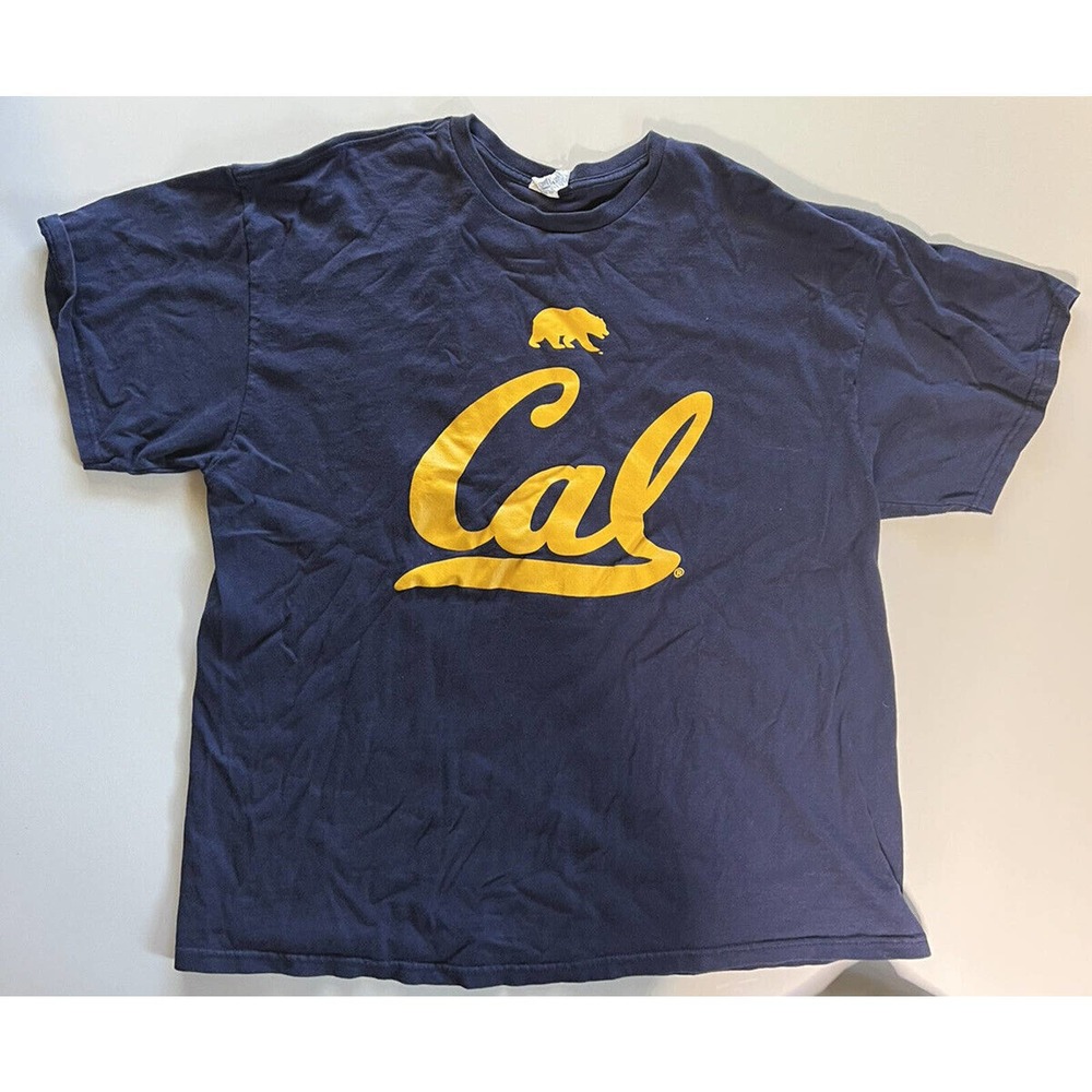 Cal Berkeley Golden Bears T-Shirt Size Men’s XXL Blue 100% Cotton Early 2000’s